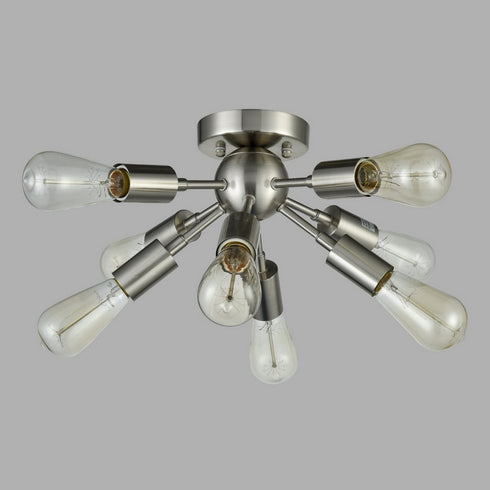 Sputnik Chandelier with 8 Socket Flush Mount Ceiling Light